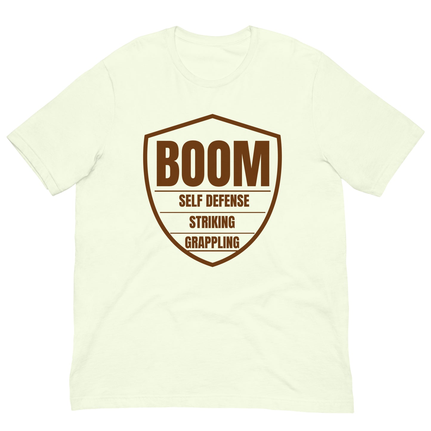 Brown Belt Boom Shield Unisex t-shirt