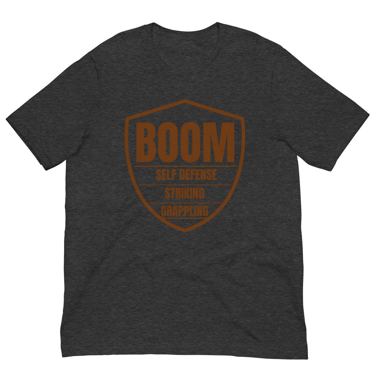 Brown Belt Boom Shield Unisex t-shirt