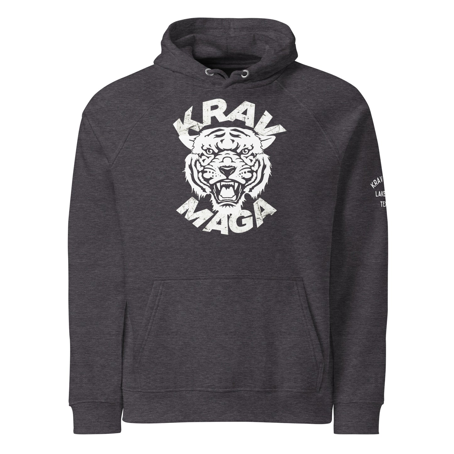 Krav Maga Tiger Unisex eco raglan hoodie(Runs about 2 sizes small)