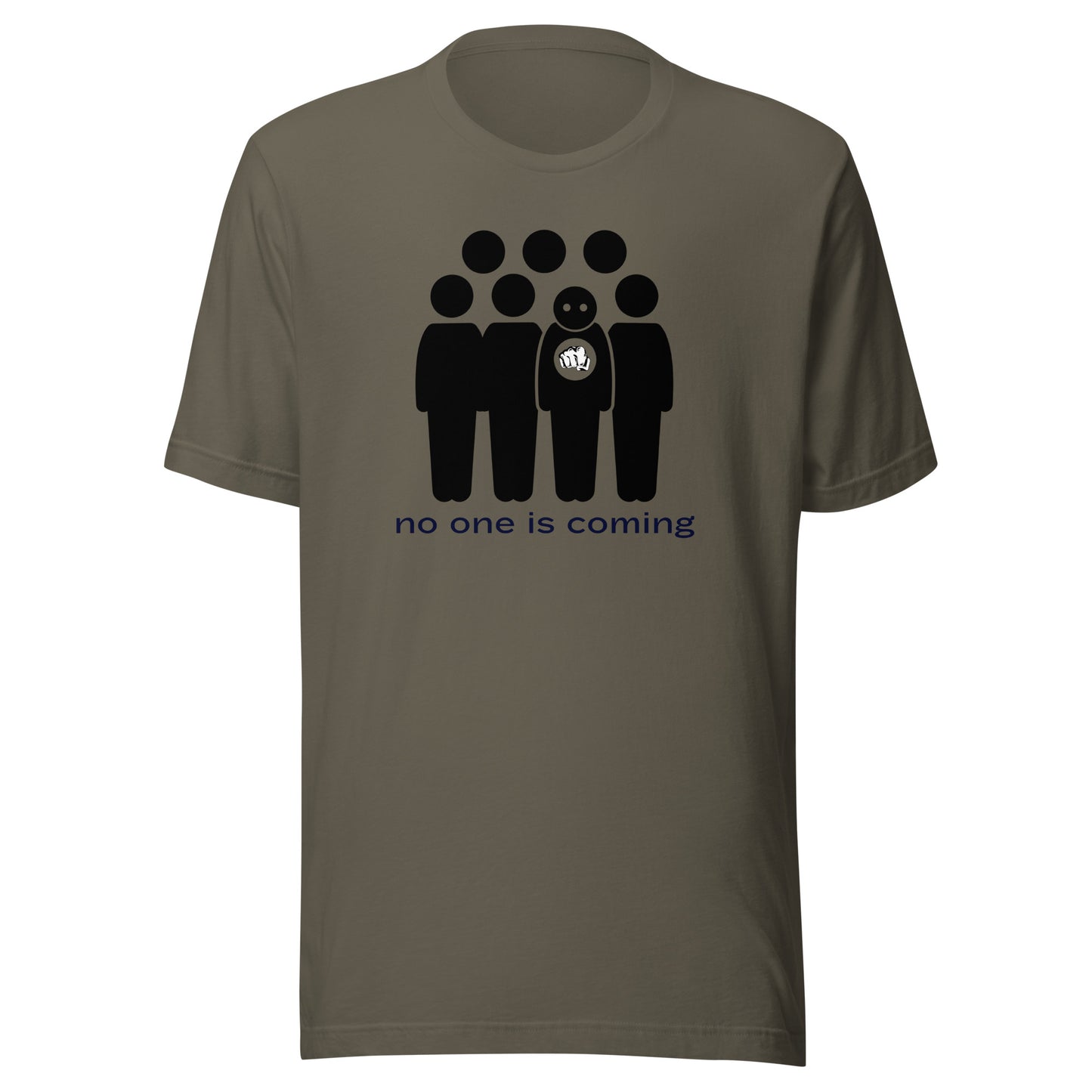 No One is Coming Stick Figures Unisex t-shirt