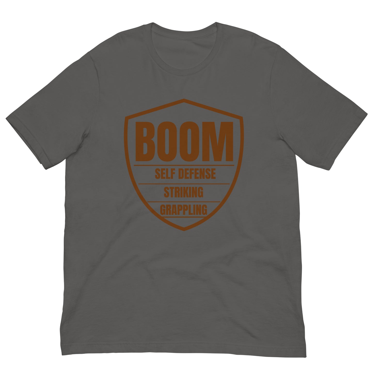 Brown Belt Boom Shield Unisex t-shirt