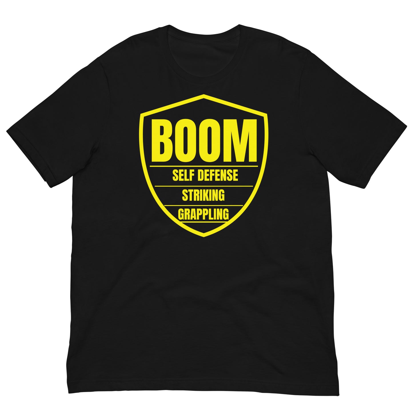 Yellow Belt Boom Shield Unisex t-shirt