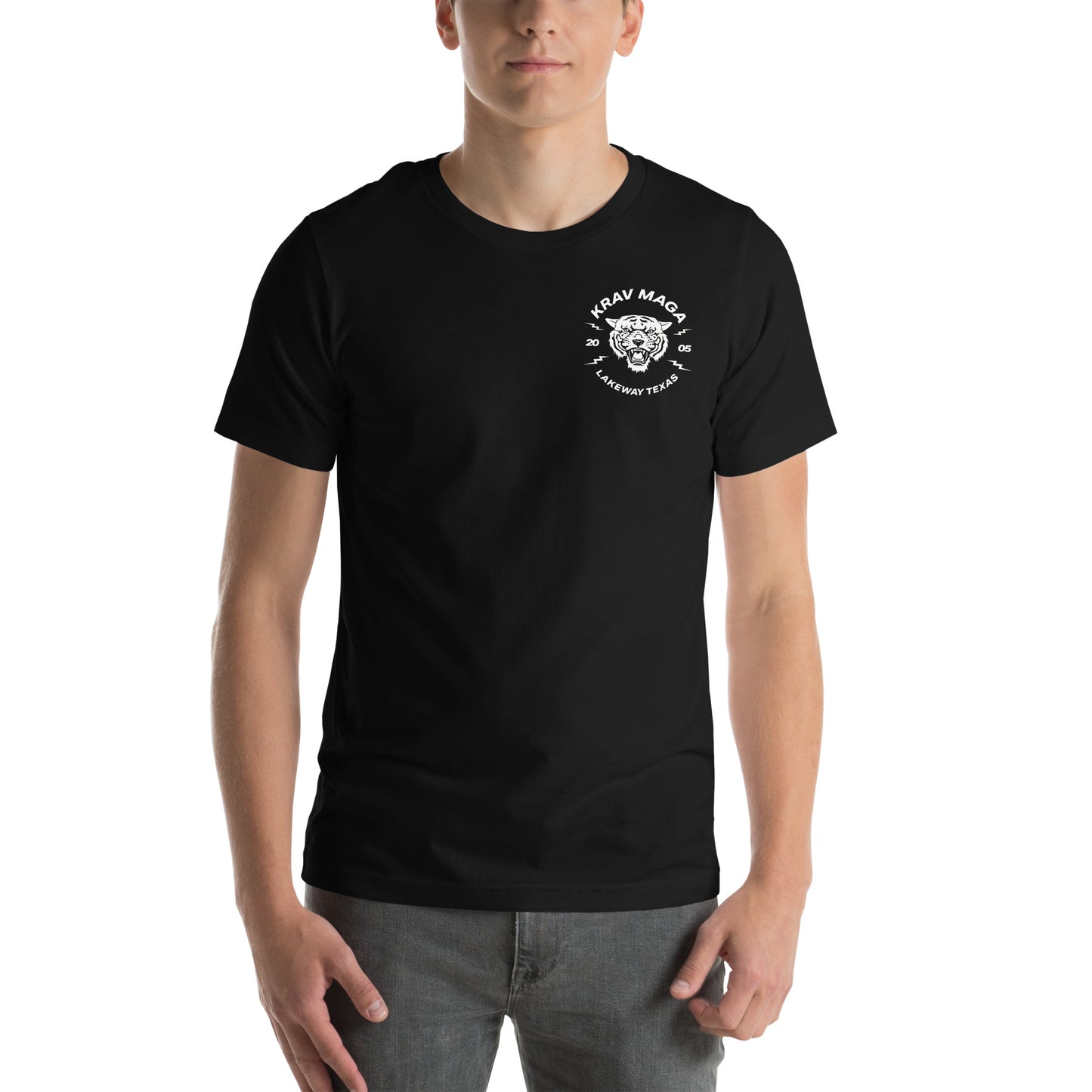 Krav Maga Tiger 2005 Small Logo Unisex t-shirt