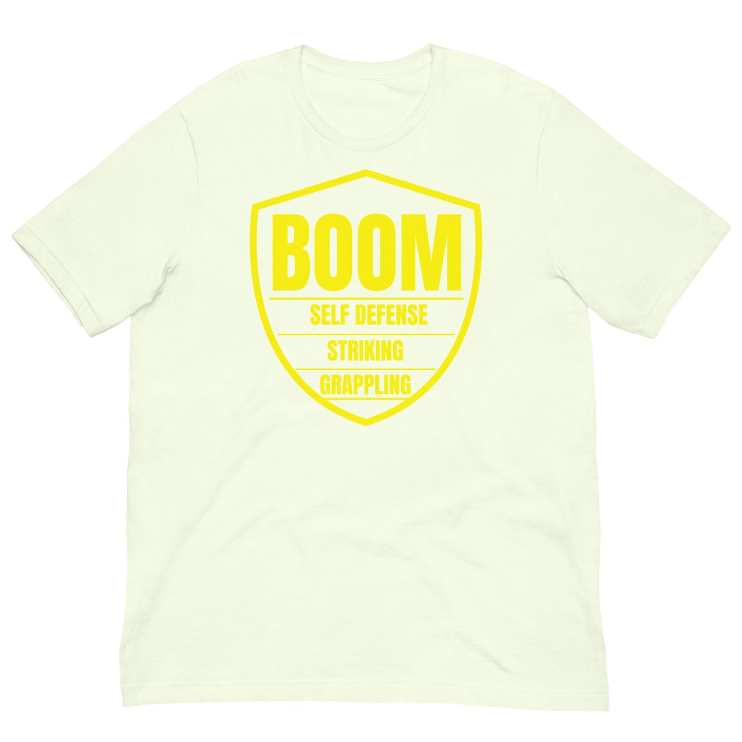 Yellow Belt Boom Shield Unisex t-shirt