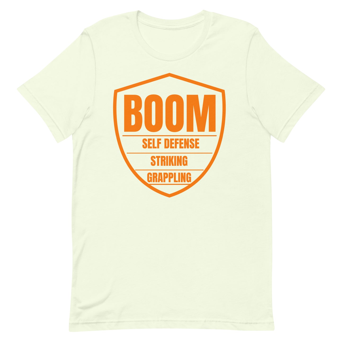 Orange Belt Boom Shield Unisex t-shirt