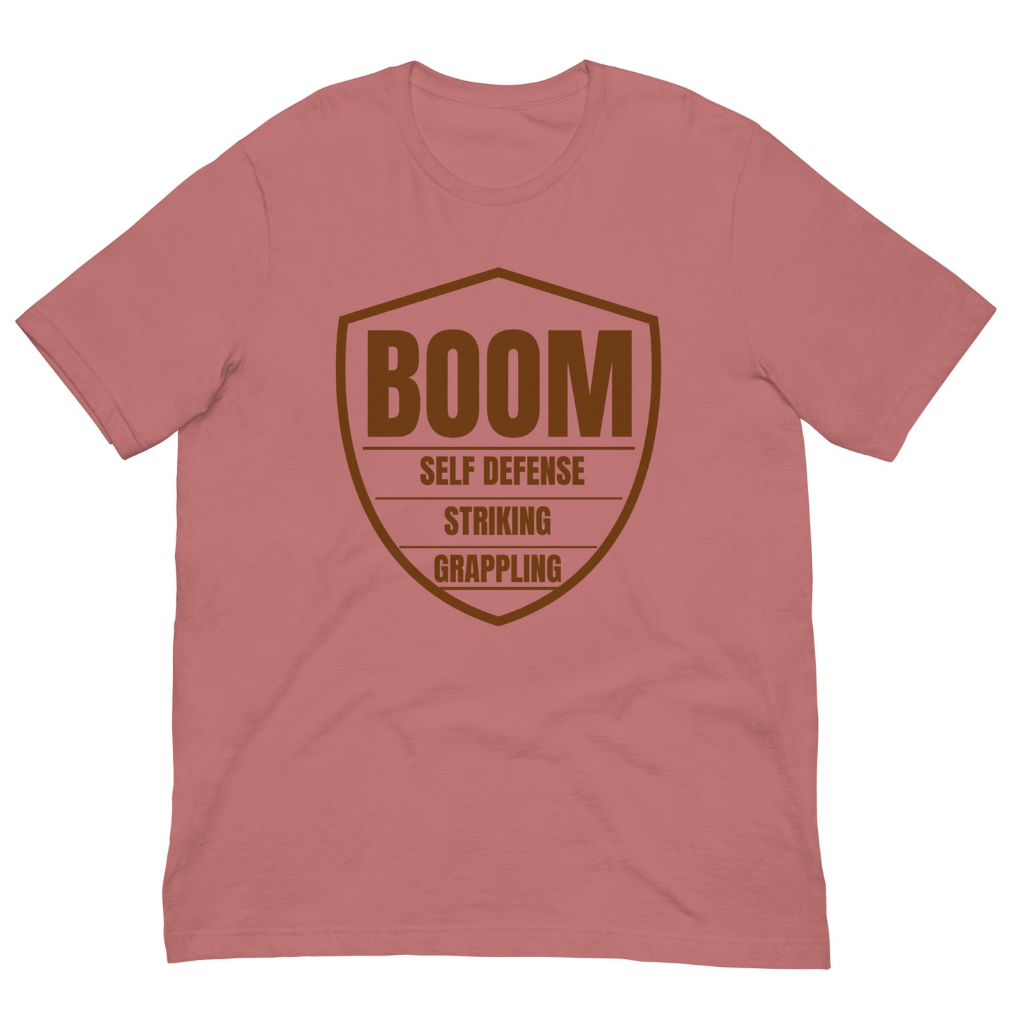 Brown Belt Boom Shield Unisex t-shirt