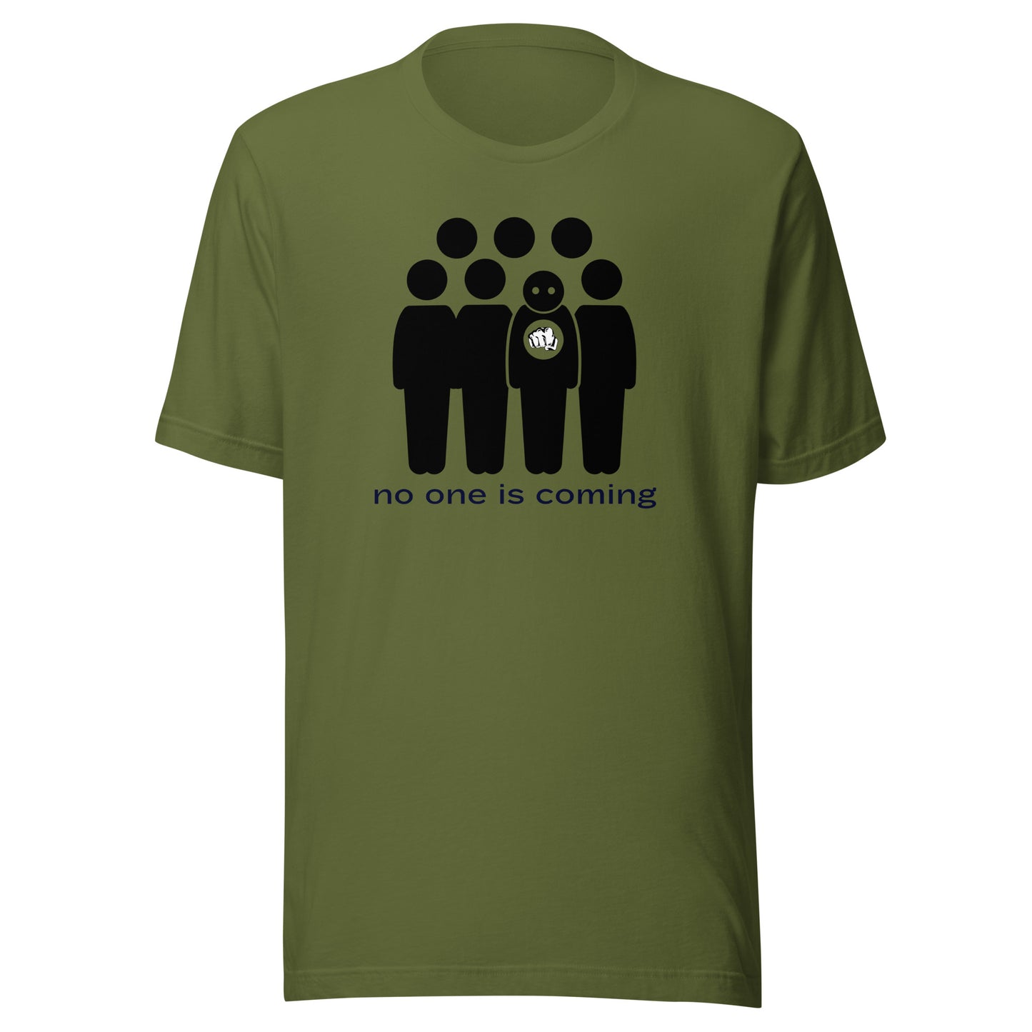 No One is Coming Stick Figures Unisex t-shirt