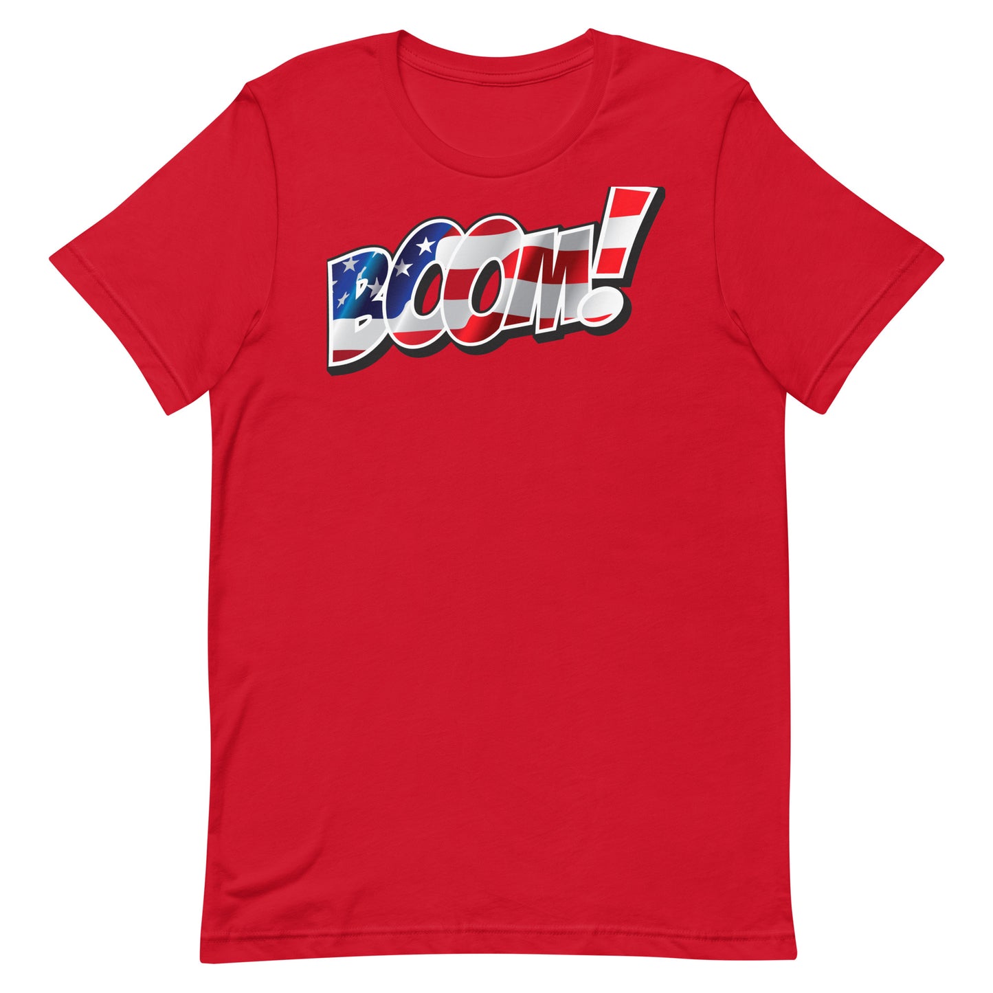 Boom USA Flag Unisex t-shirt