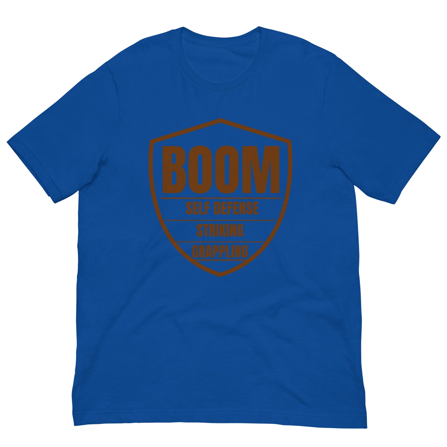 Brown Belt Boom Shield Unisex t-shirt