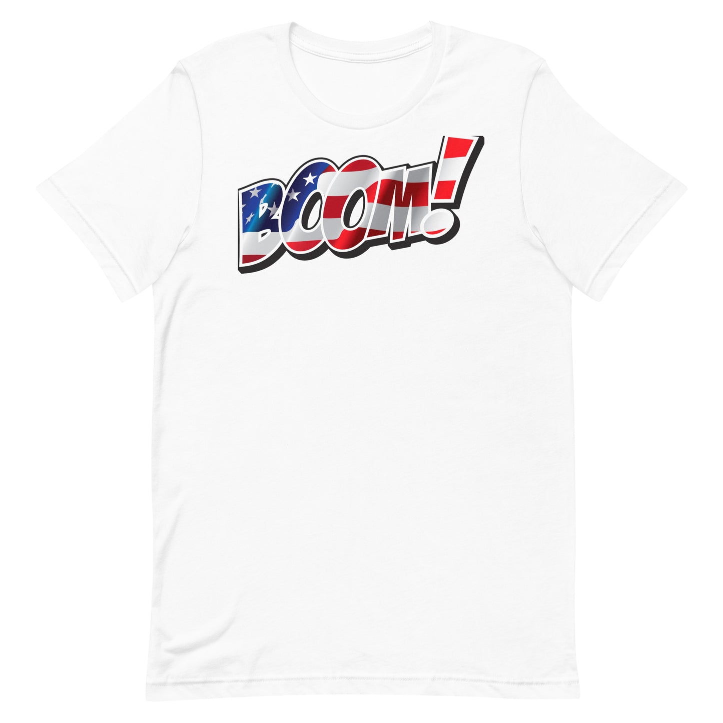 Boom USA Flag Unisex t-shirt