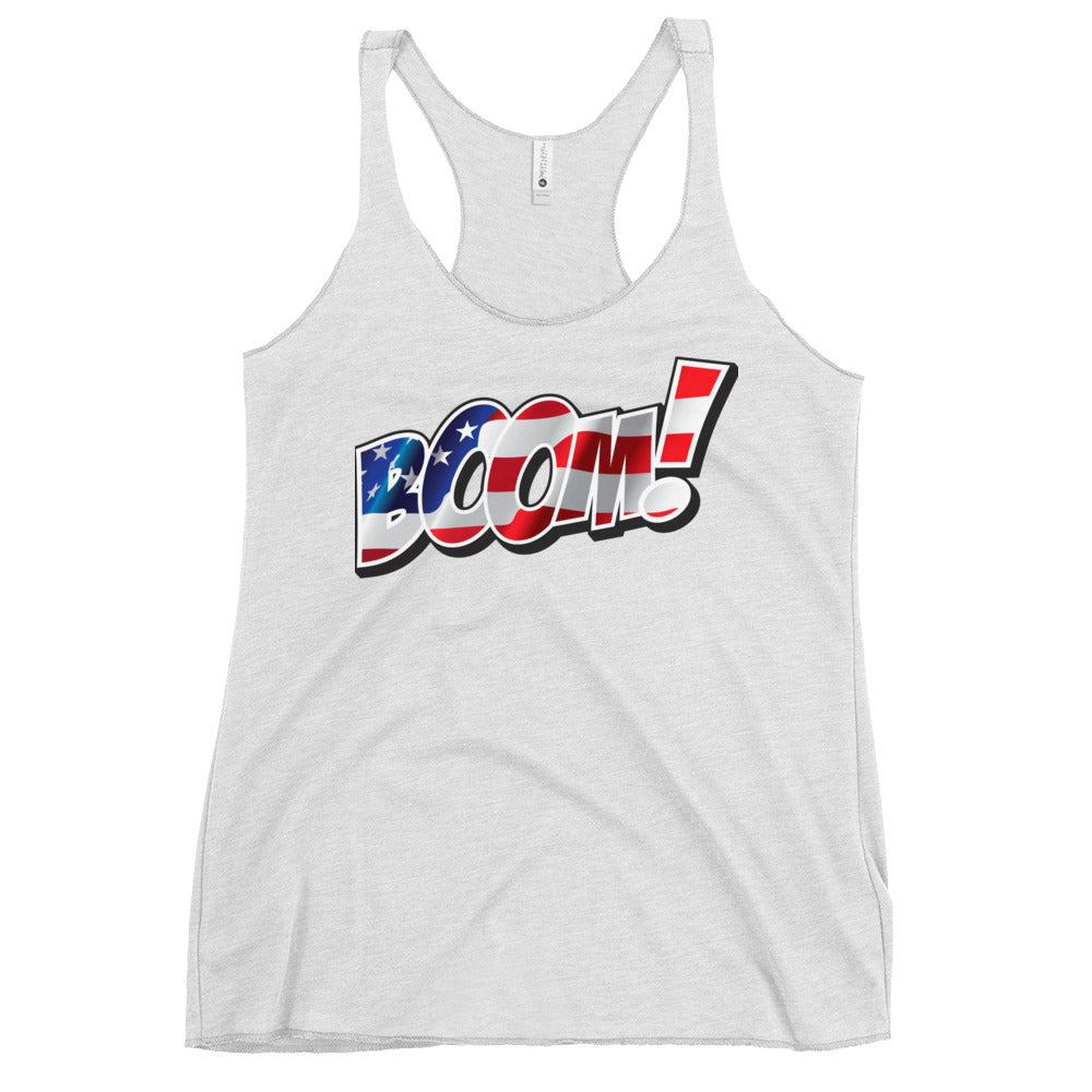 Boom USA Women's Racerback Tank