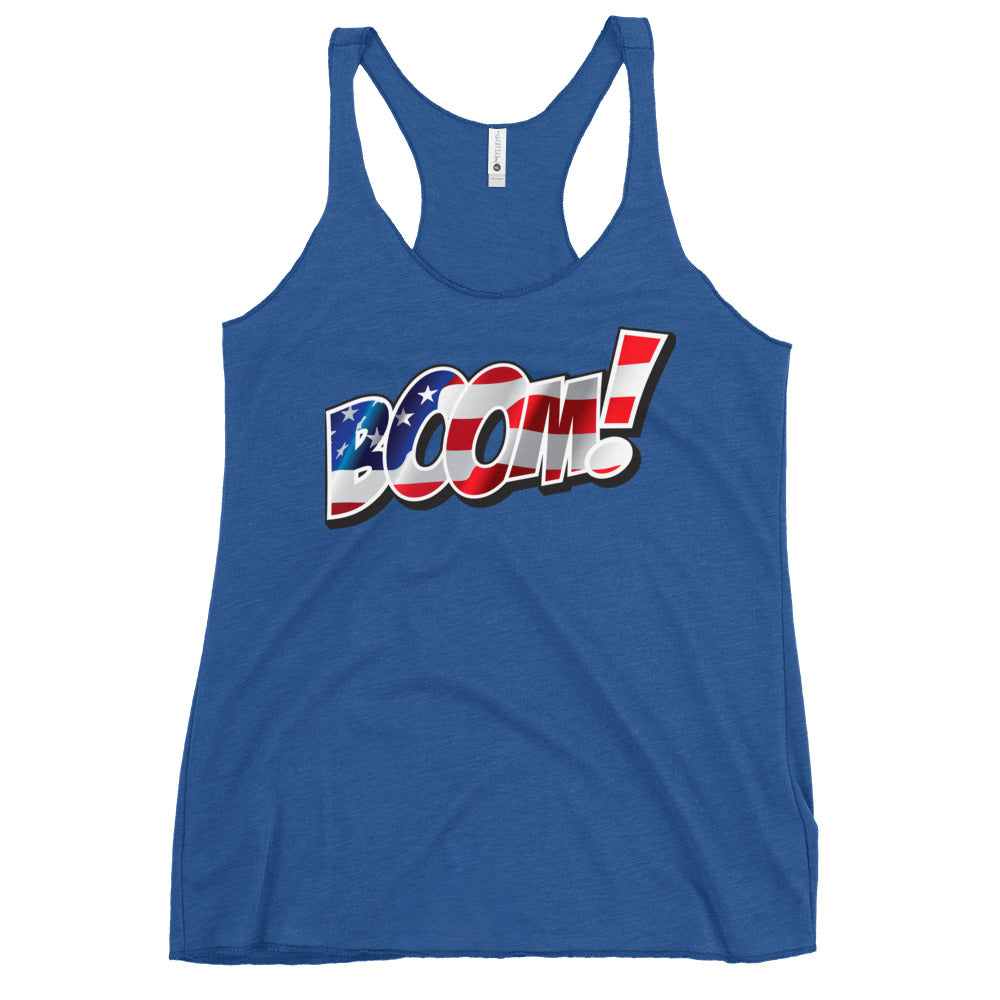 Boom USA Women's Racerback Tank