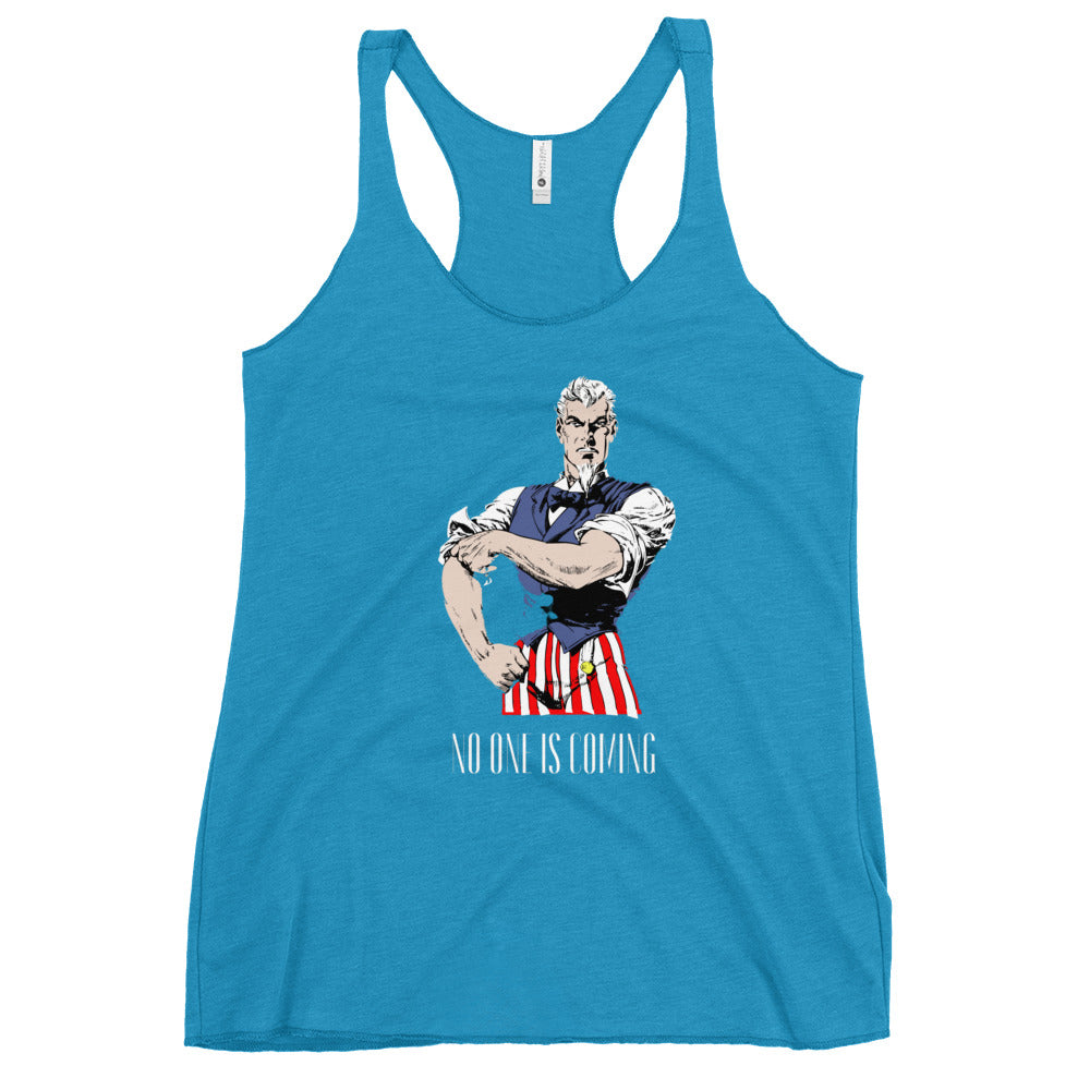 No One Is Coming Uncle Sam Women's Racerback Tank